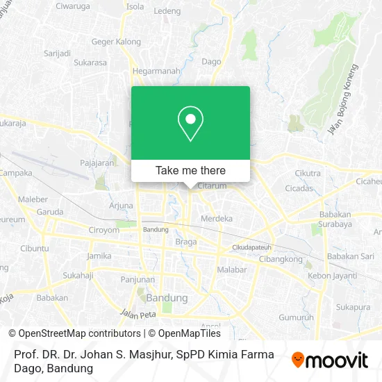 Prof. DR. Dr. Johan S. Masjhur, SpPD Kimia Farma Dago map
