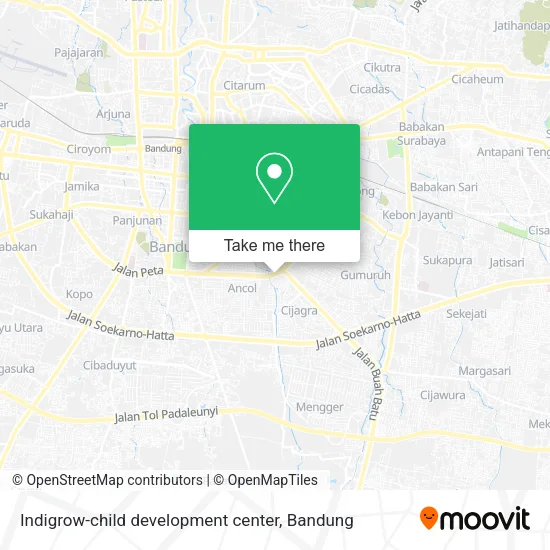 Indigrow-child development center map