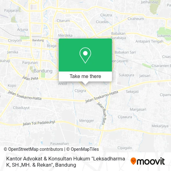 Kantor Advokat & Konsultan Hukum "Leksadharma K, SH.,MH. & Rekan" map