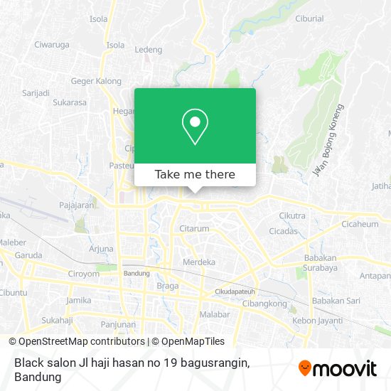 Black salon Jl haji hasan no 19 bagusrangin map