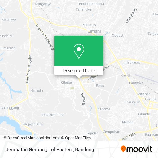 Jembatan Gerbang Tol Pasteur map