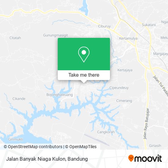 Jalan Banyak Niaga Kulon map