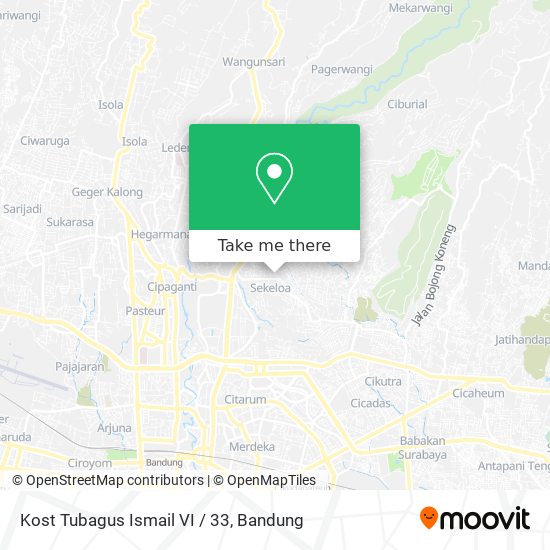 Kost Tubagus Ismail VI / 33 map