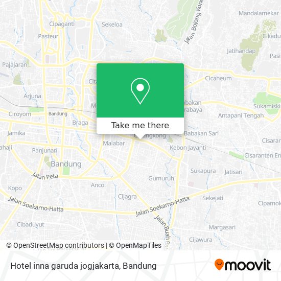 Hotel inna garuda jogjakarta map