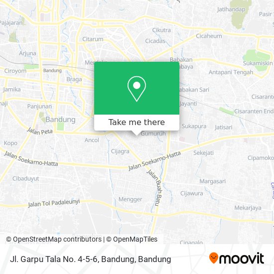 Jl. Garpu Tala No. 4-5-6, Bandung map