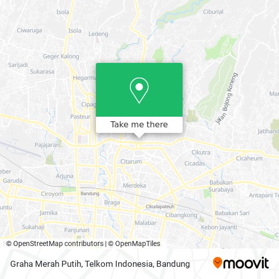 Graha Merah Putih, Telkom Indonesia map