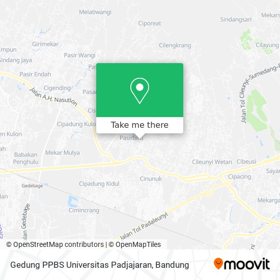 Gedung PPBS Universitas Padjajaran map