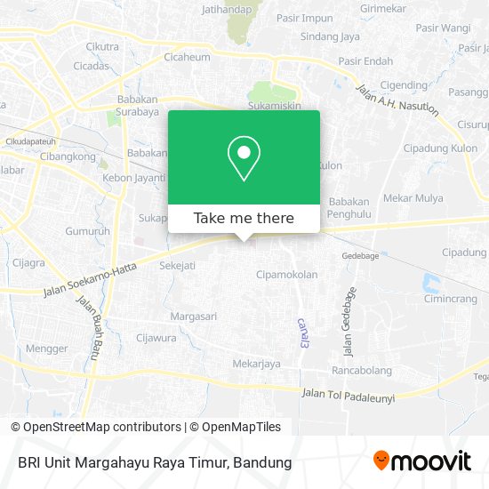 BRI Unit Margahayu Raya Timur map