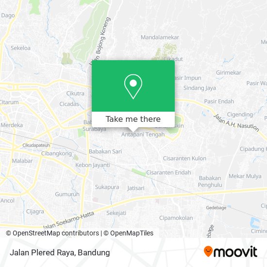 Jalan Plered Raya map