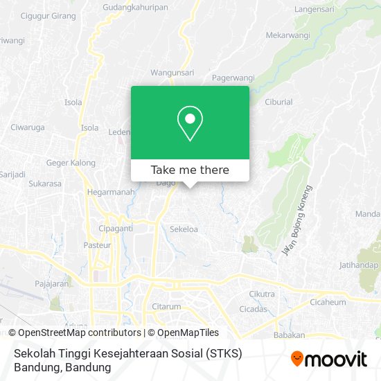 Sekolah Tinggi Kesejahteraan Sosial (STKS) Bandung map