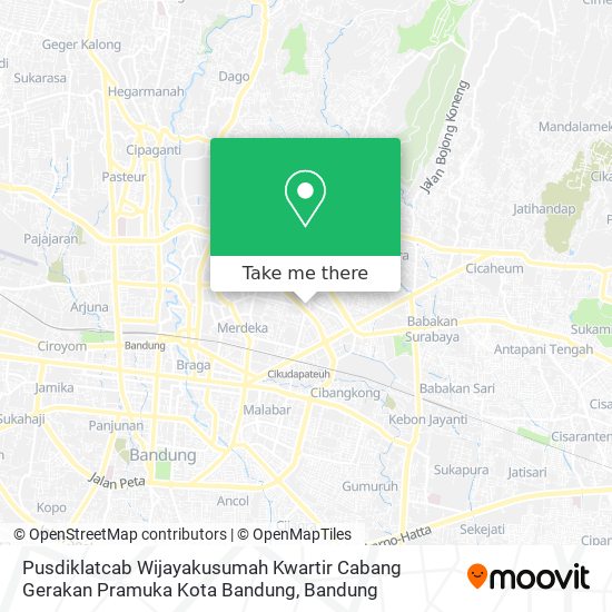 Pusdiklatcab Wijayakusumah Kwartir Cabang Gerakan Pramuka Kota Bandung map
