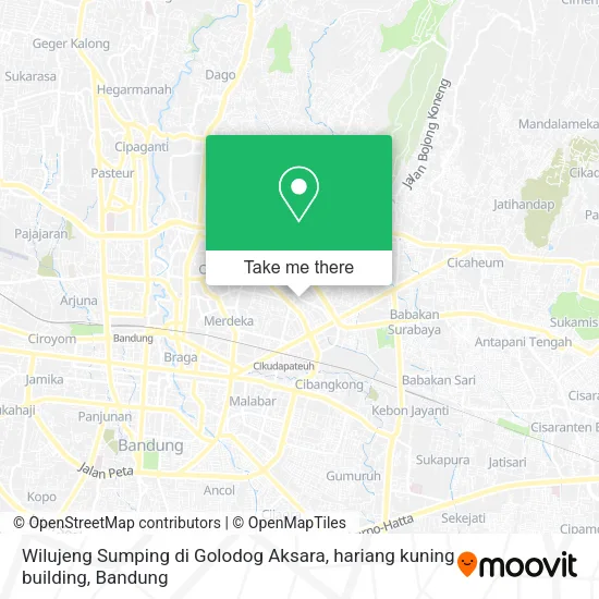 Wilujeng Sumping di Golodog Aksara, hariang kuning building map