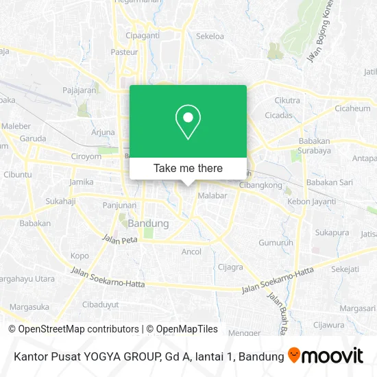 Kantor Pusat YOGYA GROUP, Gd A, lantai 1 map