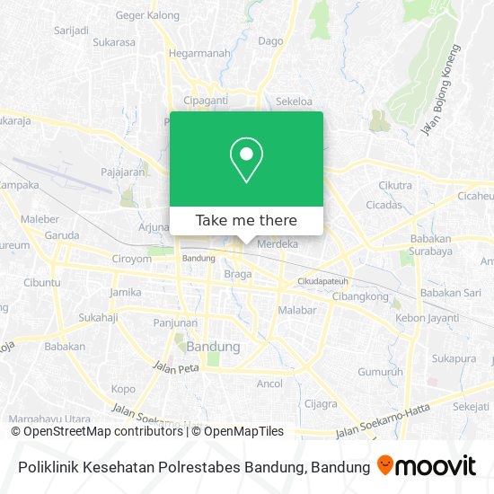 Poliklinik Kesehatan Polrestabes Bandung map