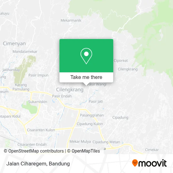 Jalan Ciharegem map