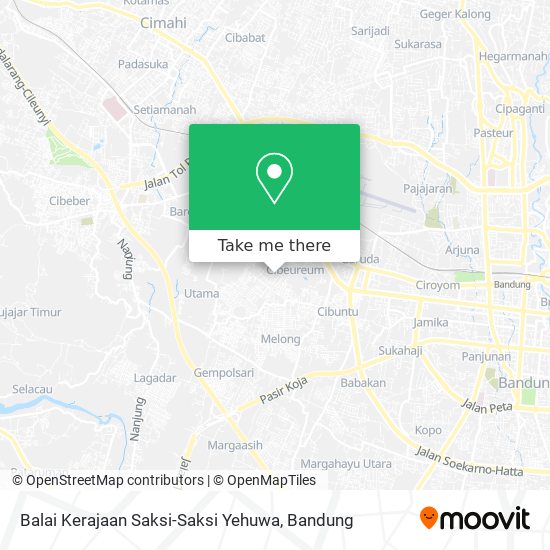 Balai Kerajaan Saksi-Saksi Yehuwa map