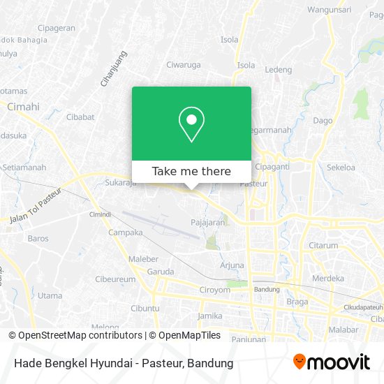 Hade Bengkel Hyundai - Pasteur map