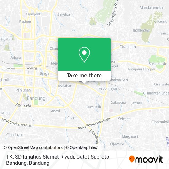 TK. SD Ignatius Slamet Riyadi, Gatot Subroto, Bandung map