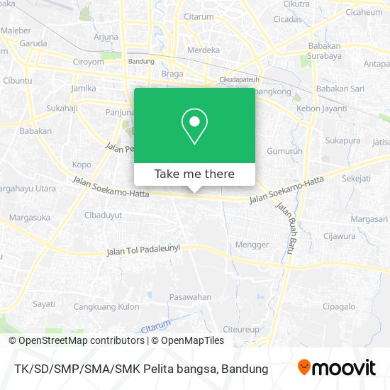 TK / SD / SMP / SMA / SMK Pelita bangsa map