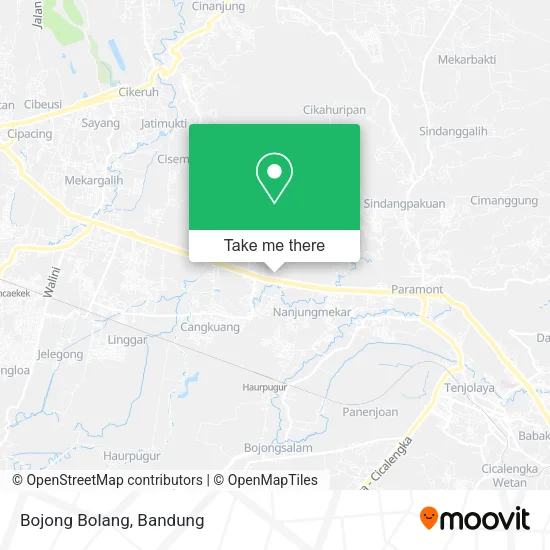 Bojong Bolang map