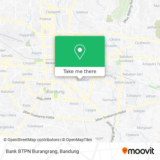 Bank BTPN Burangrang map