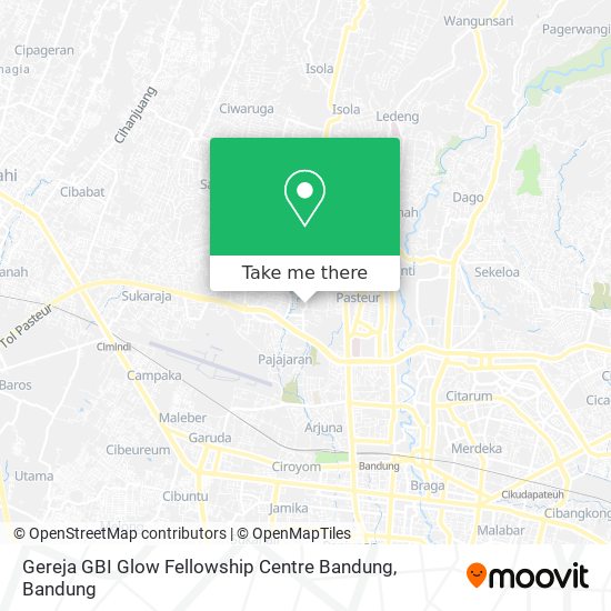 Gereja GBI Glow Fellowship Centre Bandung map