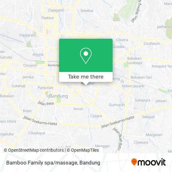 Bamboo Family spa/massage map