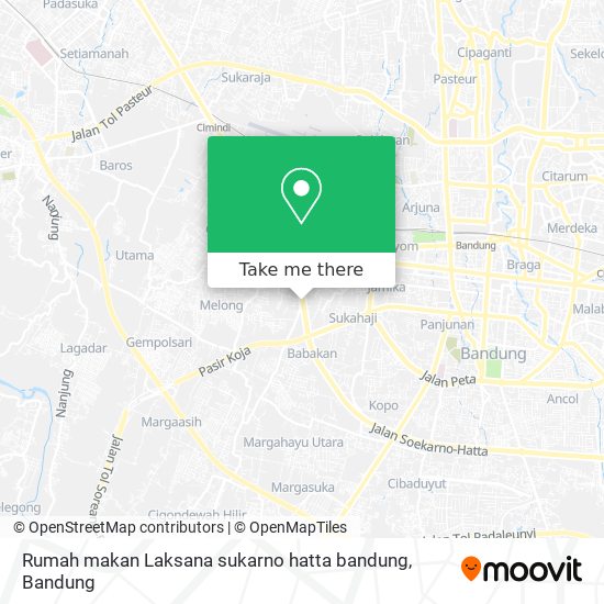 Rumah makan Laksana sukarno hatta bandung map