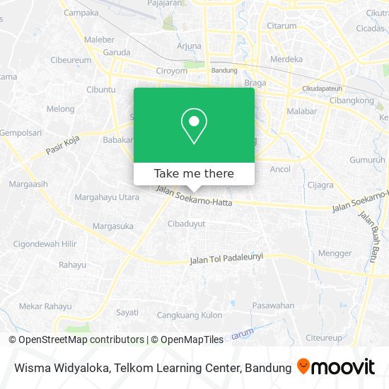 Wisma Widyaloka, Telkom Learning Center map