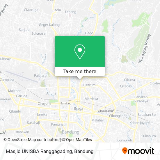 Masjid UNISBA Ranggagading map