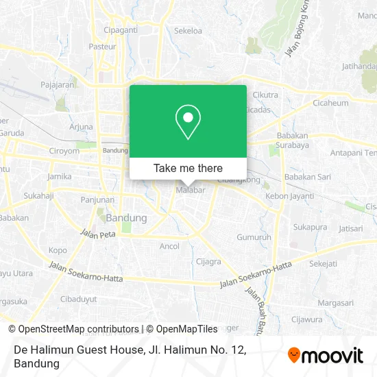 De Halimun Guest House, Jl. Halimun No. 12 map