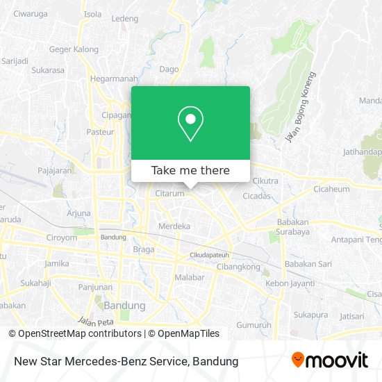 New Star Mercedes-Benz Service map