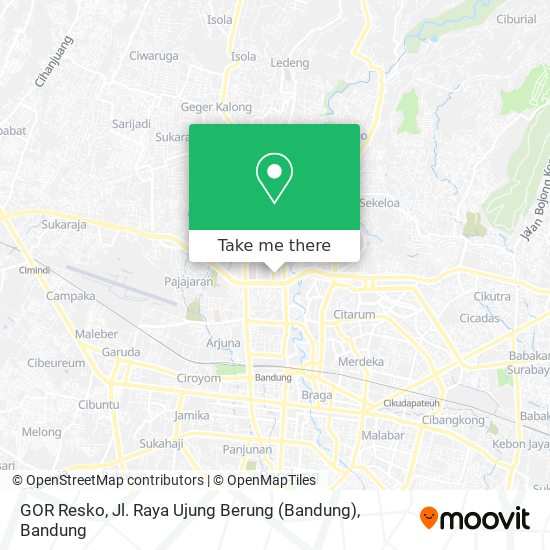 GOR Resko, Jl. Raya Ujung Berung (Bandung) map
