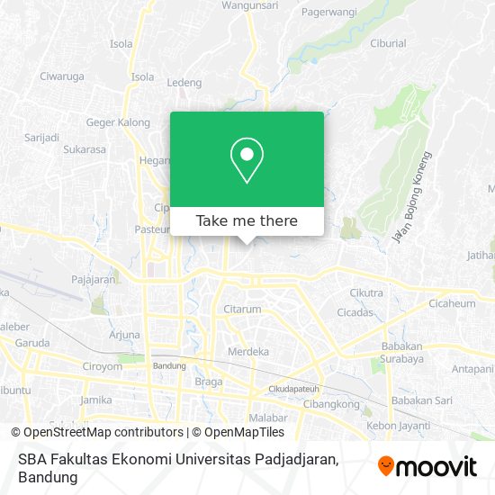 SBA Fakultas Ekonomi Universitas Padjadjaran map