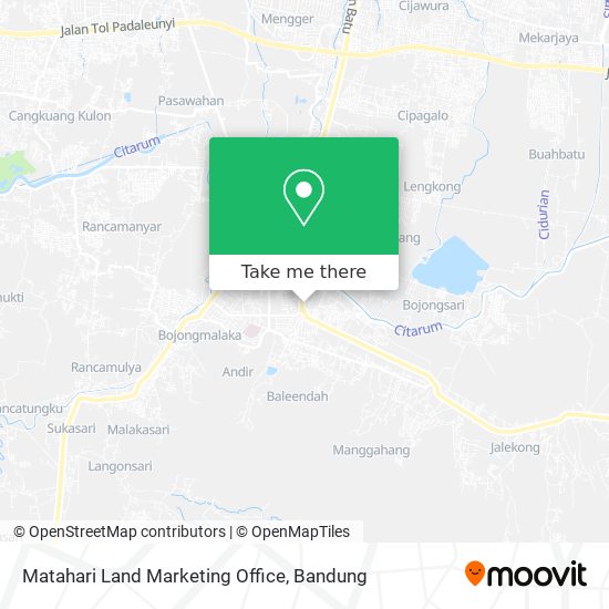Matahari Land Marketing Office map