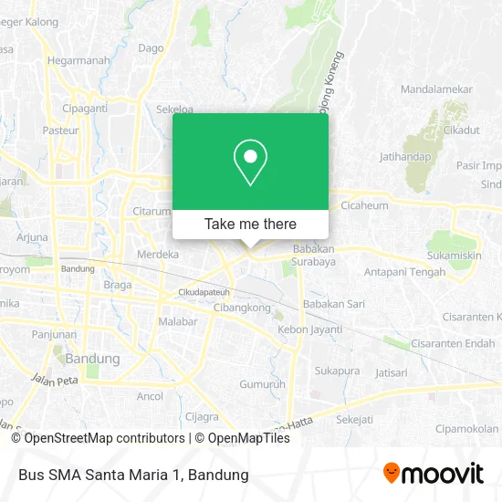 Bus SMA Santa Maria 1 map