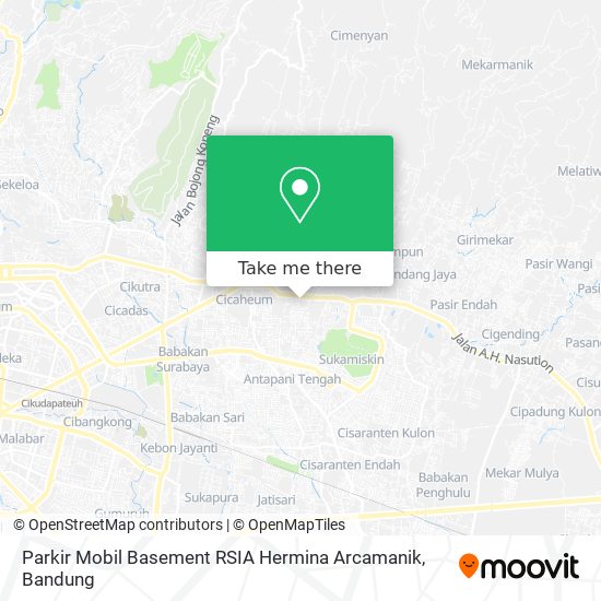 Parkir Mobil Basement RSIA Hermina Arcamanik map