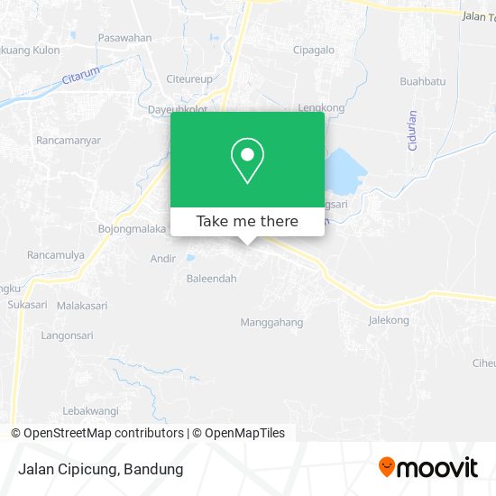 Jalan Cipicung map