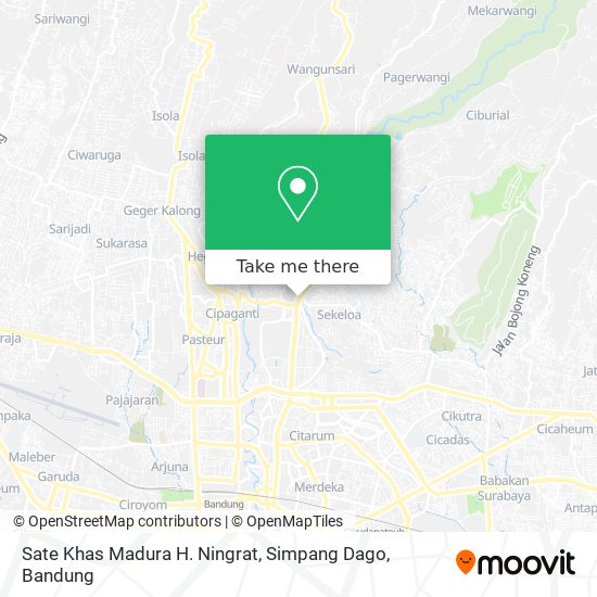 Sate Khas Madura H. Ningrat, Simpang Dago map