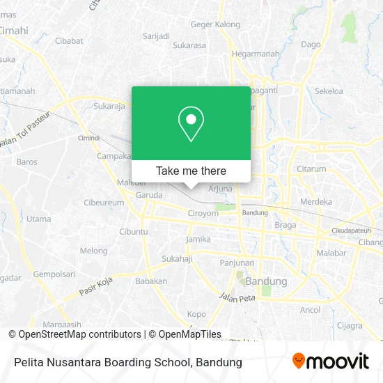 Pelita Nusantara Boarding School map