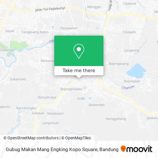 Gubug Makan Mang Engking Kopo Square map