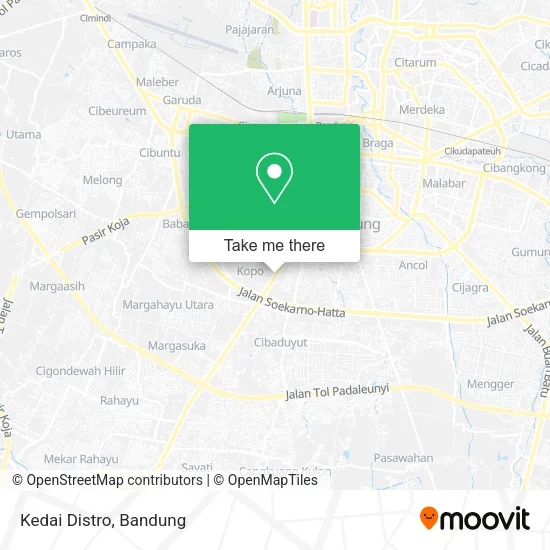 Kedai Distro map