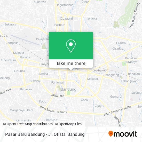 Pasar Baru Bandung - Jl. Otista map