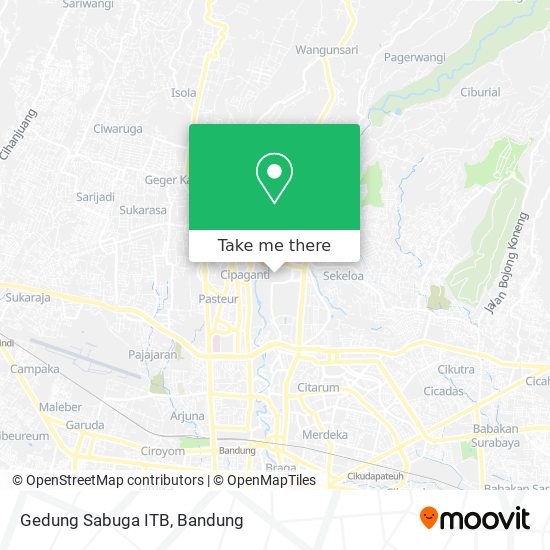 Gedung Sabuga ITB map