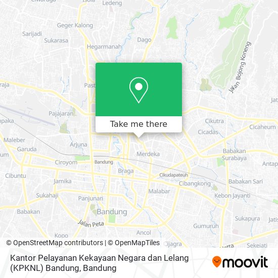 Kantor Pelayanan Kekayaan Negara dan Lelang (KPKNL) Bandung map