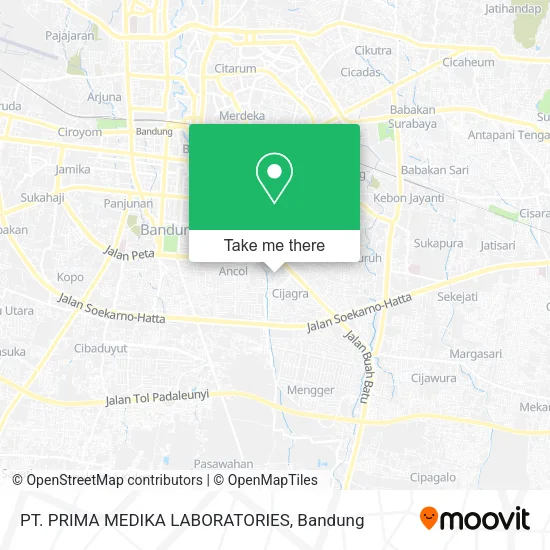 PT. PRIMA MEDIKA LABORATORIES map