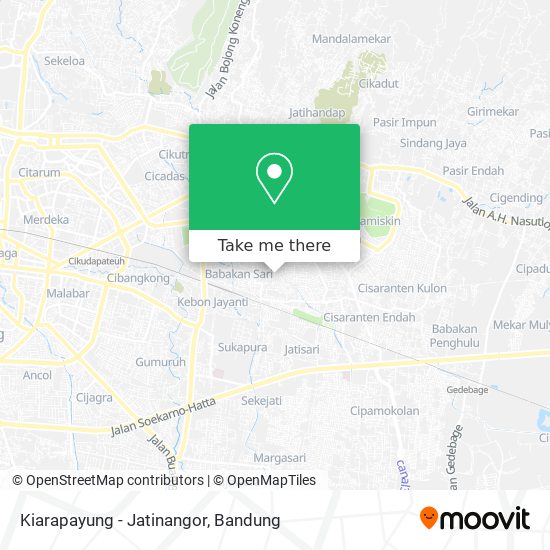Kiarapayung - Jatinangor map