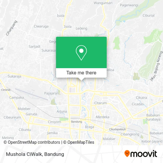 Mushola CiWalk map