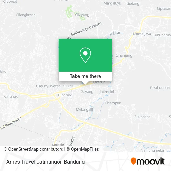 Arnes Travel Jatinangor map