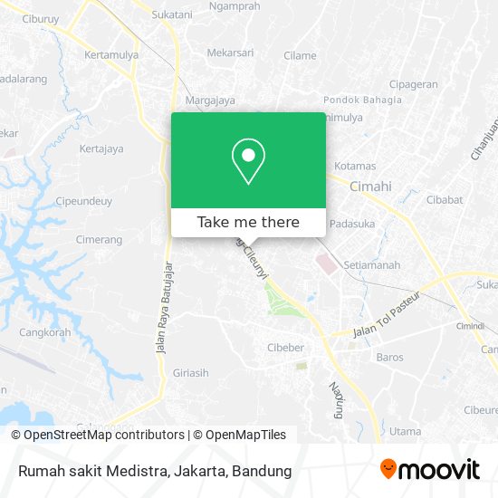 Rumah sakit Medistra, Jakarta map